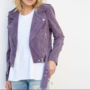 BlankNYC Lavender Suede Jacket